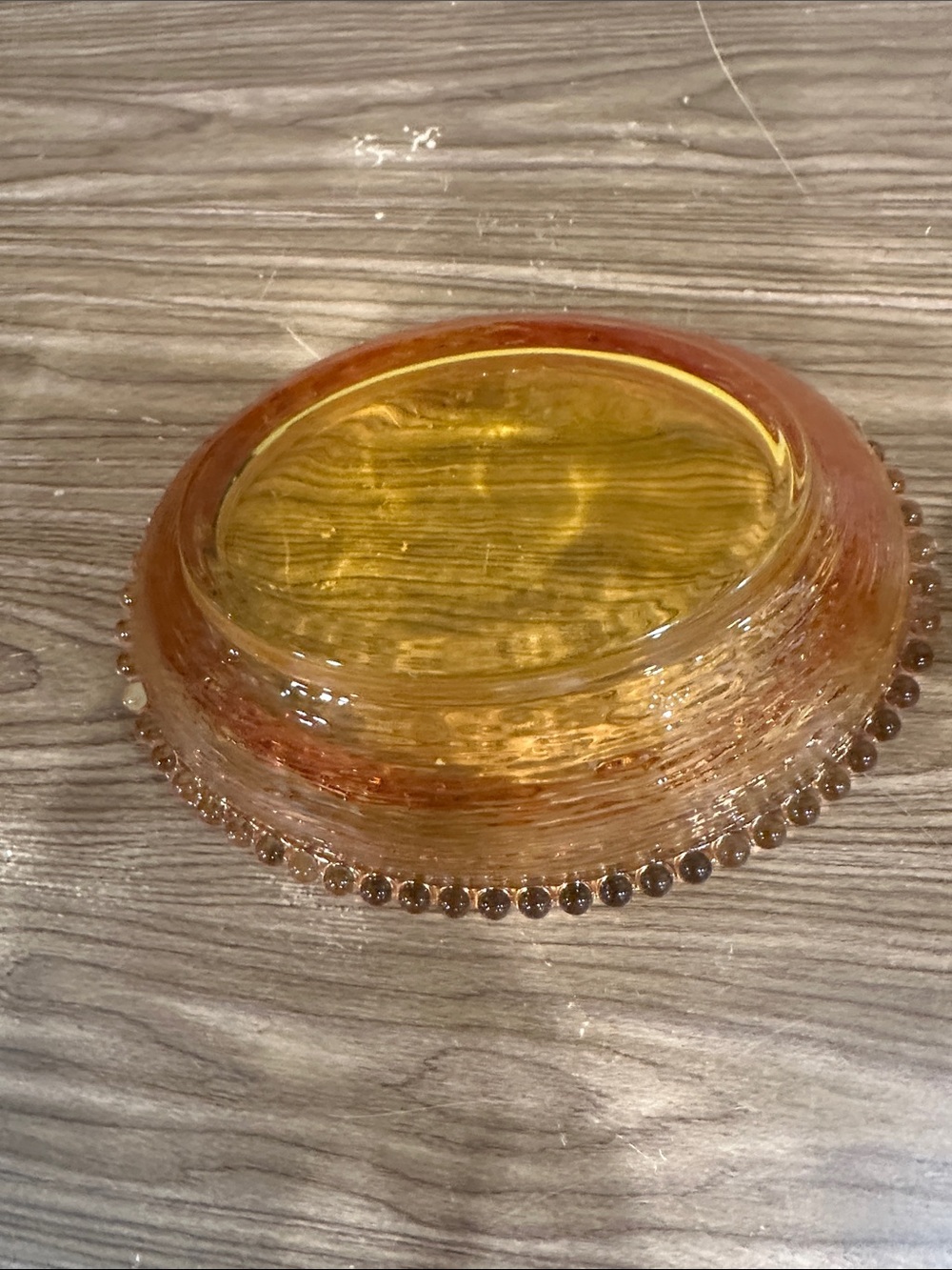Amber Glass Hen-on-Nest Covered Dish – Decorative Amber Home Accent - Picture 7 of 7